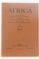 Preview: Forde, Daryll u. Barbara Pym: Africa, 60 Teile Zeitschrift selten ! Journal of the International African Insitute