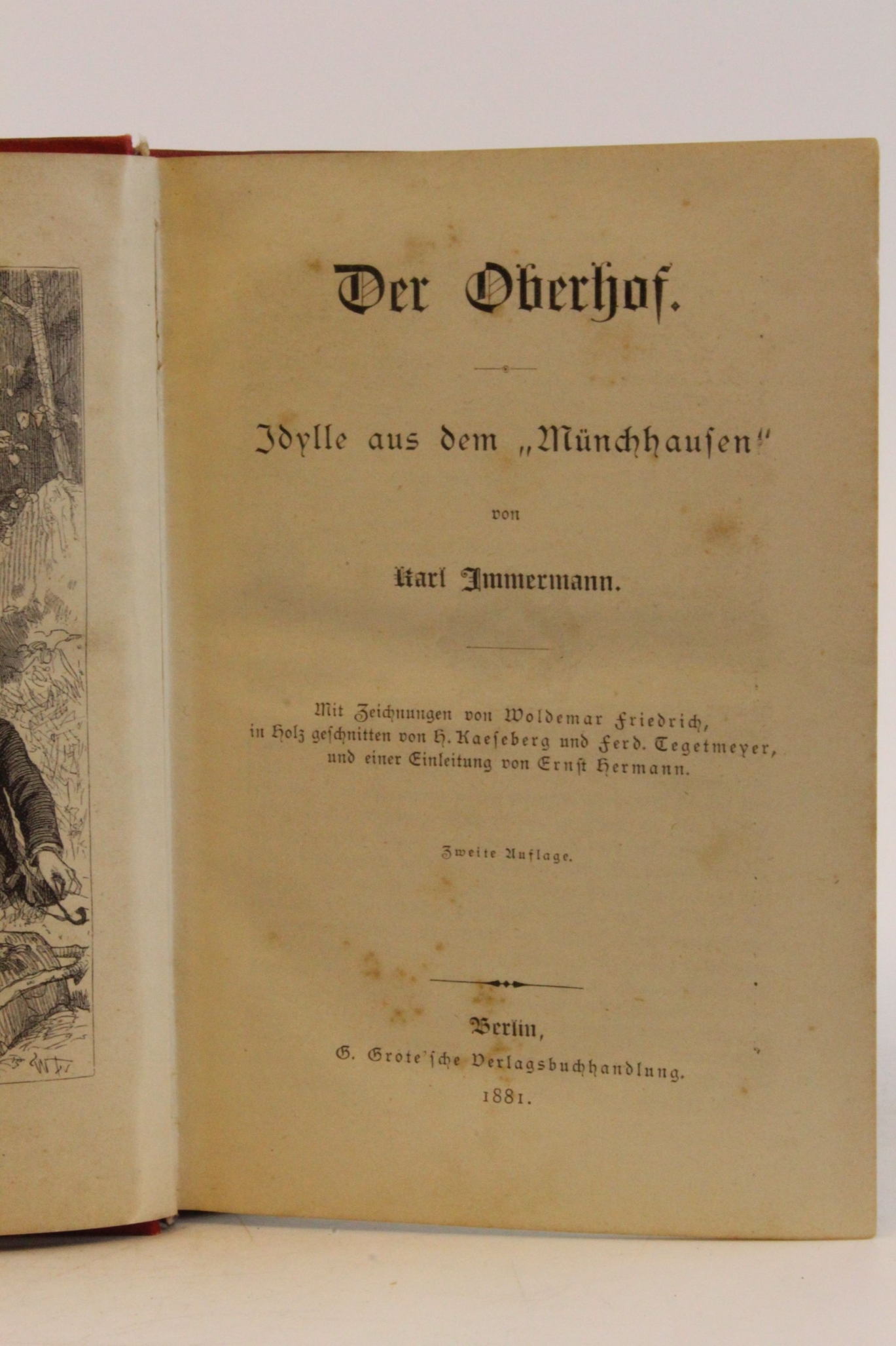 Immermann, Karl: Der Oberhof Idylle aus dem "Münchhausen"