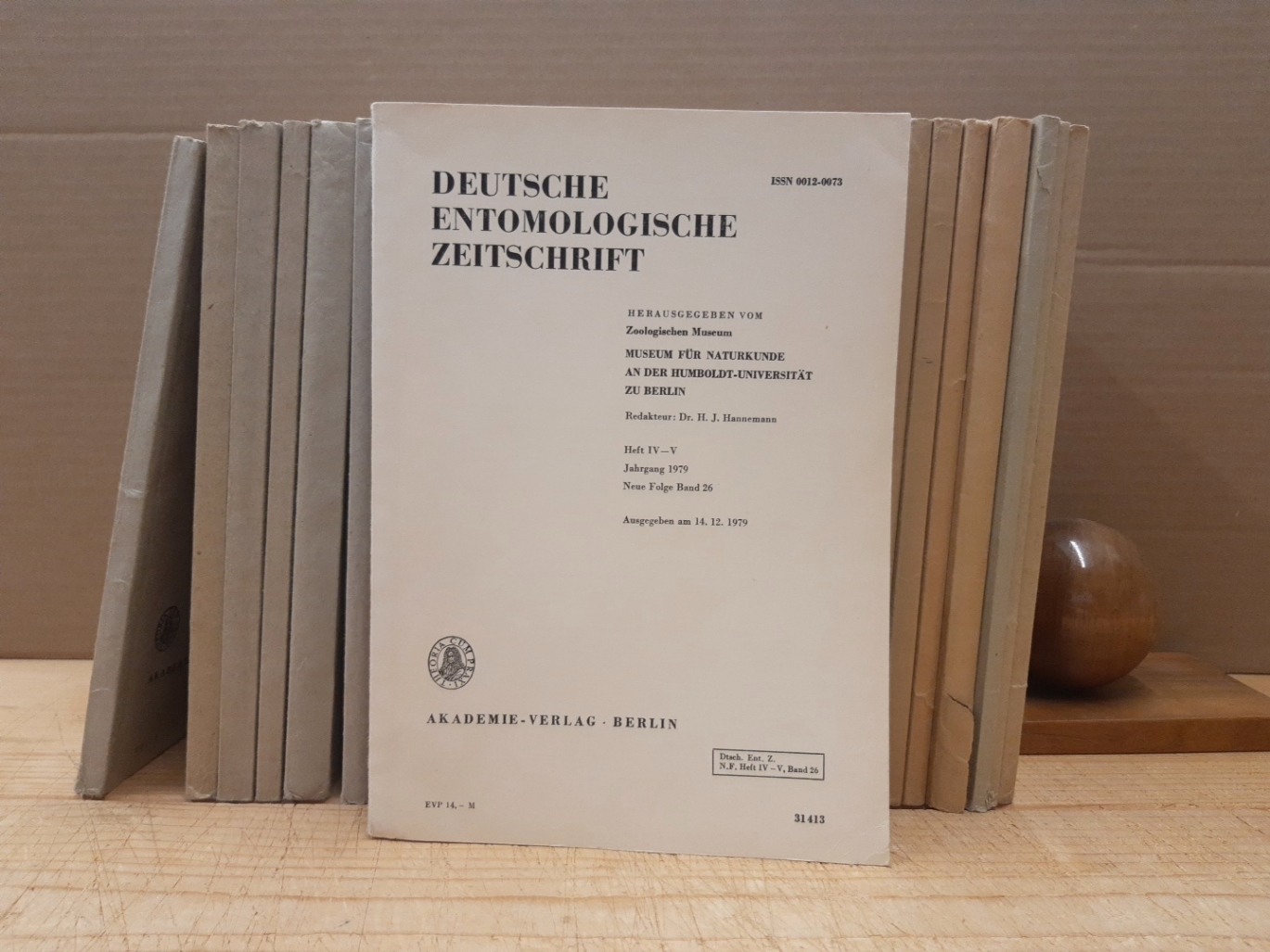 Zoologisches Museum (Hrsg.): Deutsche Entomologische Zeitschrift. Neue Folge. Bände 12 bis 26 = Jahrgänge 1965-1979 (ohne Heft 1-3/1976)