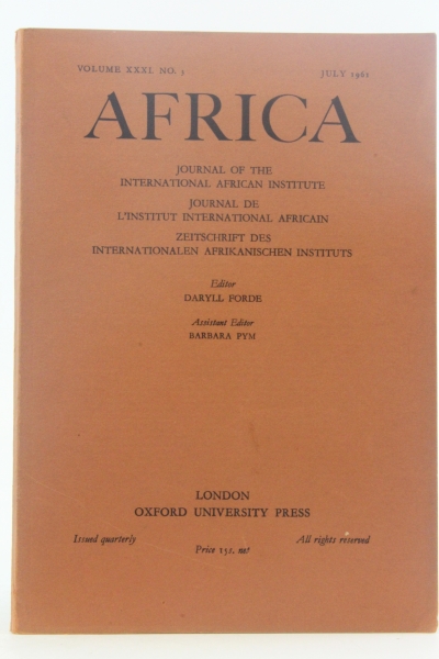 Forde, Daryll u. Barbara Pym: Africa, 60 Teile Zeitschrift selten ! Journal of the International African Insitute