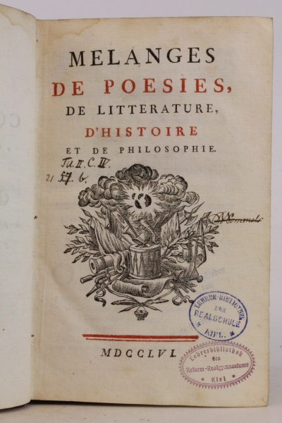 Voltaire: Collection Complette des Oeuvres. Premiere Edition Tome Second: Melanges de Poesies, de Litterature, d Histoire et de Philosophie