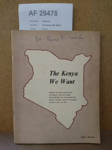 Likimani, J.C.: The Kenya We Want