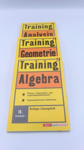 Arzt / Dahlke / Steibl, Kurt / Eberhard / Horst: Konvolut aus drei Bänden: Training Analysis / Training Algebra / Training Geometrie