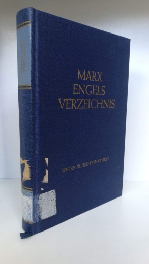 Marx / Engels, Karl / Friedrich: Karl Marx. Friedrich Engels. Werke. Verzeichnis. Werke. Schriften. Artikel.