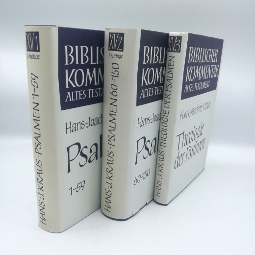 Kraus, Hans-Joachim: Psalmen. 3 Bände (=vollst.) Biblische Kommentar Altes Testament