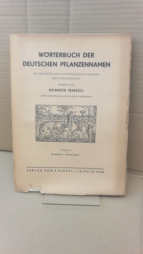 Marzell, Heinrich: Wörterbuch der Deutschen Pflanzennamen. Lieferung 3 Anethum-Asp