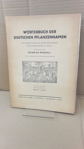 Marzell, Heinrich: Wörterbuch der Deutschen Pflanzennamen. Lieferung 16 (Band 2. Lieferung 7) Hypericum-Knautia